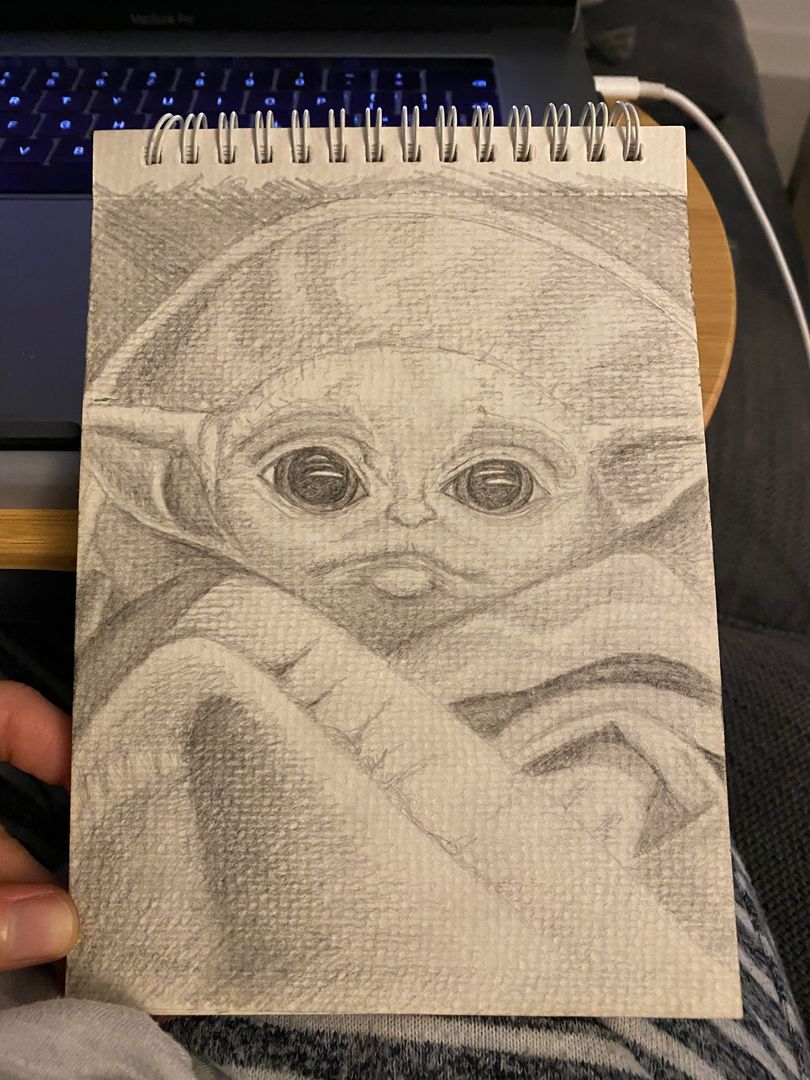 Spontaneous drawing of The Child, my first drawing in about 5 years