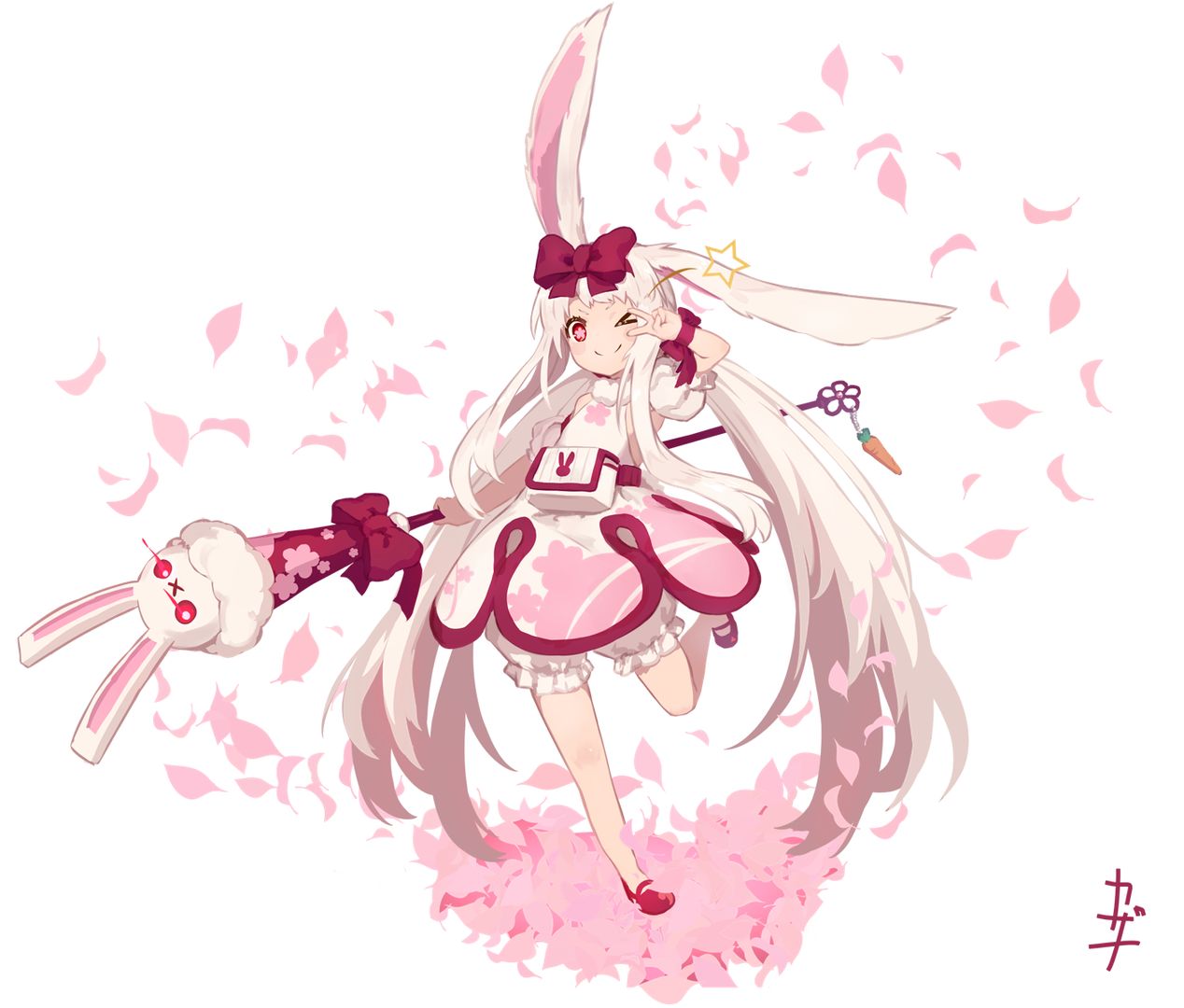 Staff Wielding Bunny [Original]