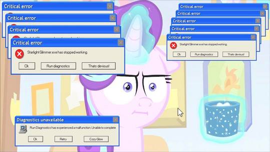 Starlight Glimmer.exe has stopped working.
