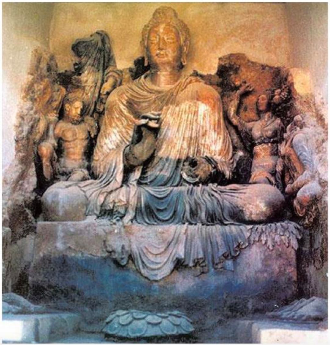 Statue of Buddha and Hercules Hadda Nangarhar (2nd or 3rd century CE)