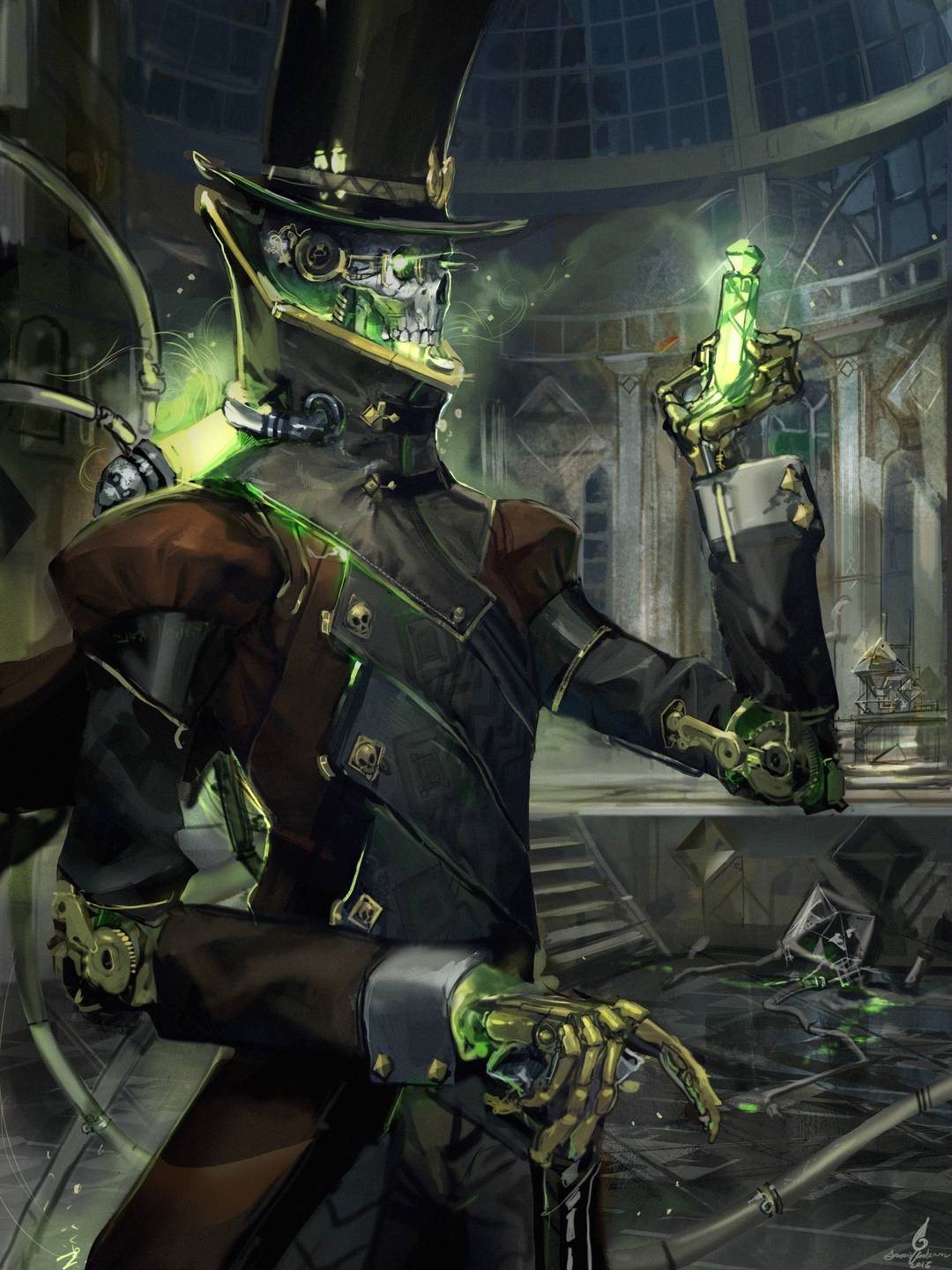 Steampunk Lich by Travis Anderson