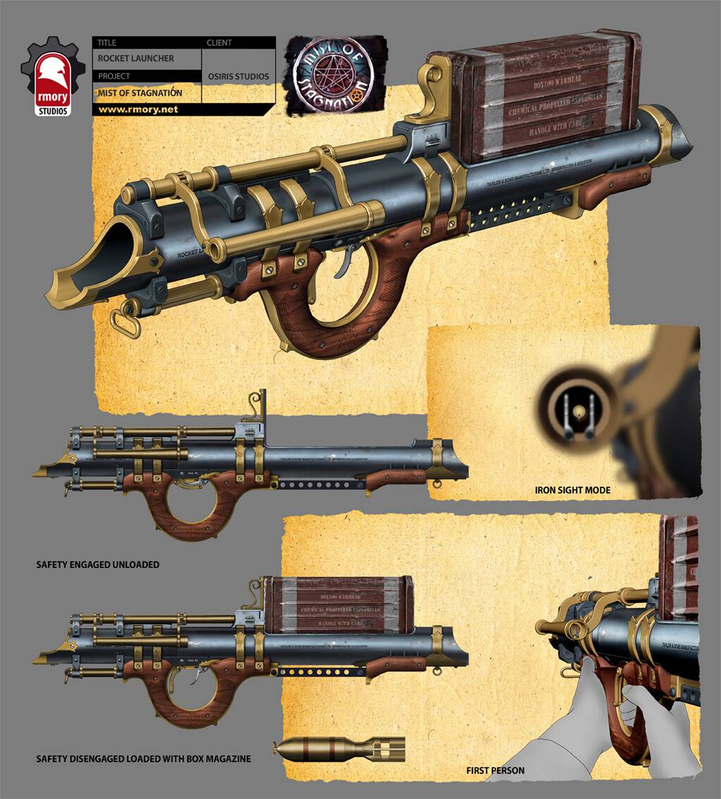 Steampunk Rocket Launcher by Kris Thaler