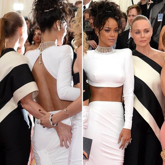 Stella McCartney Squeezing Rihanna's ass