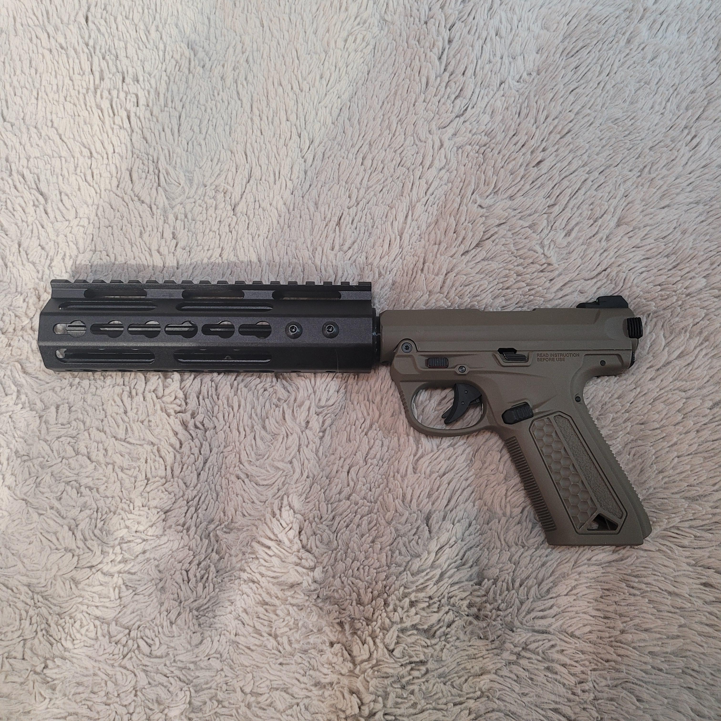 Step 1 in my madness quest, AAP01 to m4 handguard adapter designed and ...