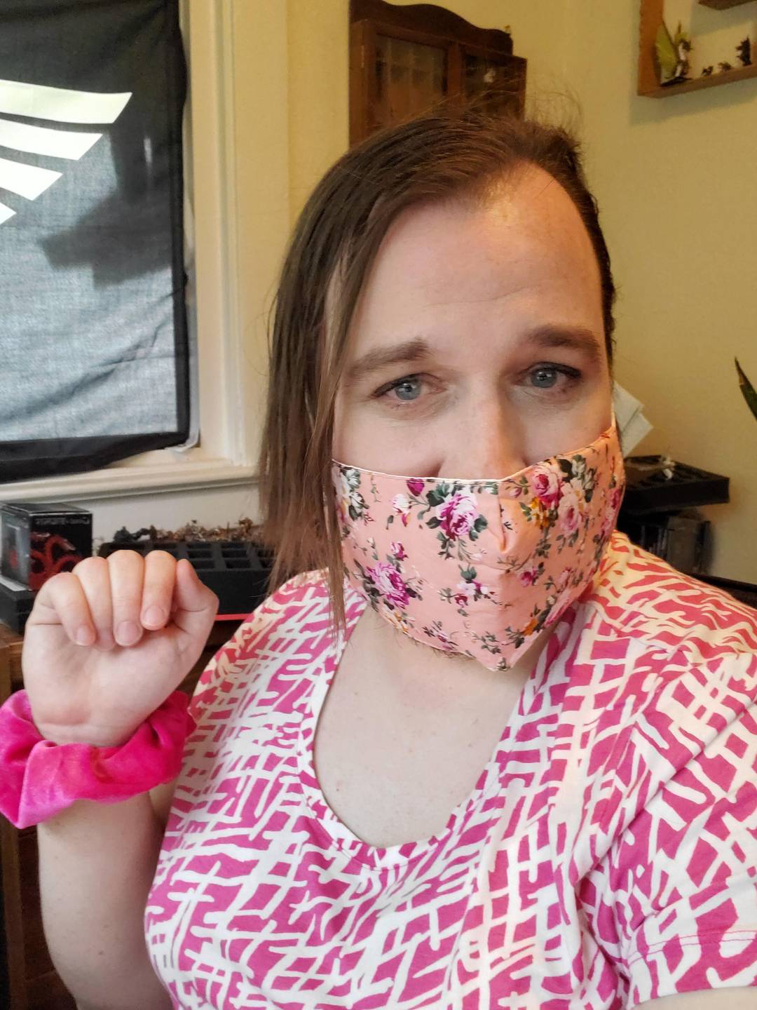 Still feeling cute. This egg is coming out.