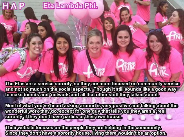 Blonde college student in the Student X-Change Program navigating sorority life and academic probation.