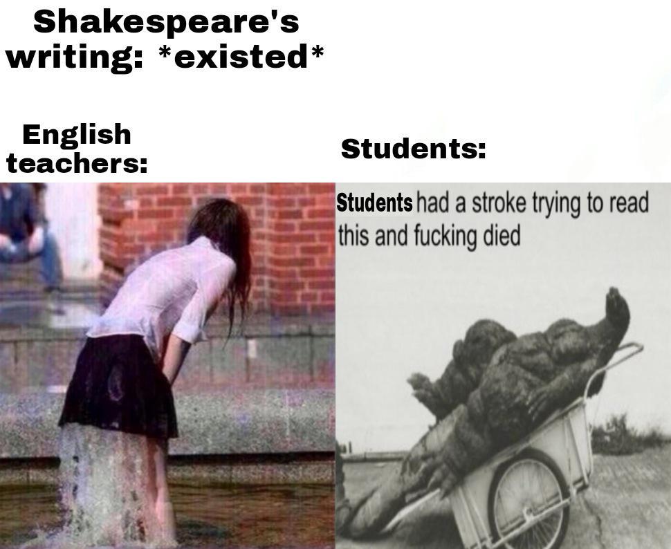 Students hadst a stroketh trying to readeth this and fucking diedeth