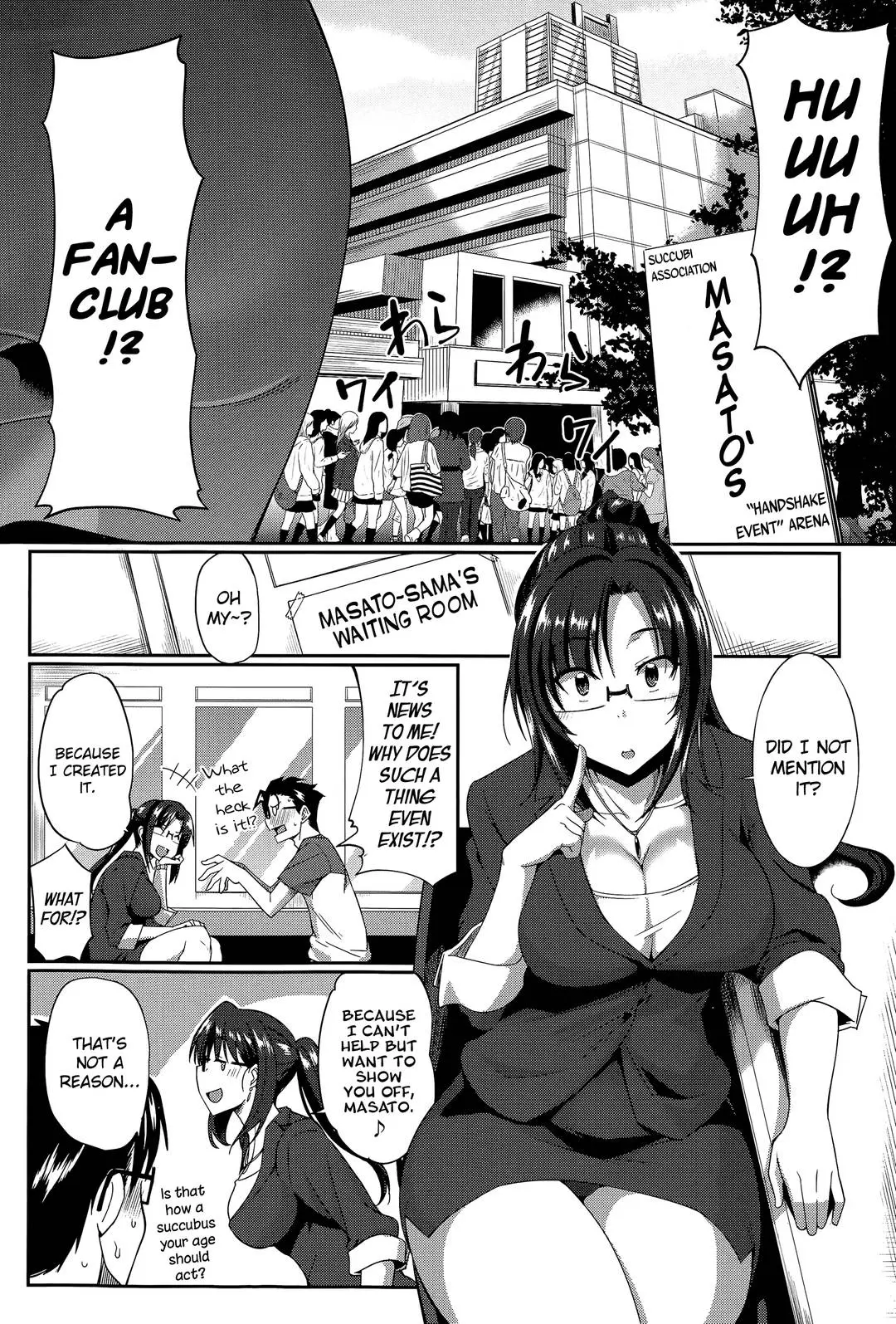 Masato, Ayano, and Tomoe in a succubi seduction threesome with ahegao and double blowjob