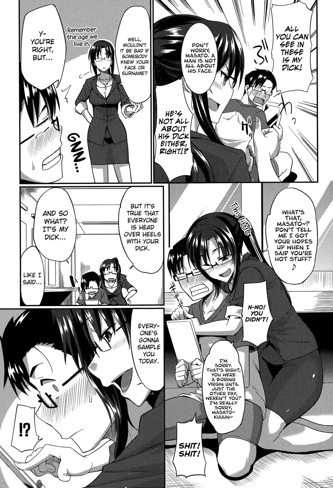 Masato, Ayano, and Tomoe in a succubi seduction threesome with ahegao and double blowjob
