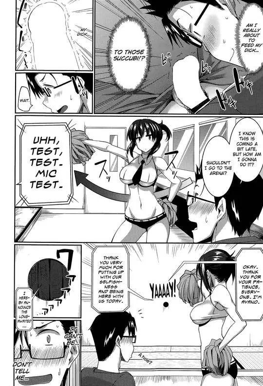 Masato, Ayano, and Tomoe in a succubi seduction threesome with ahegao and double blowjob