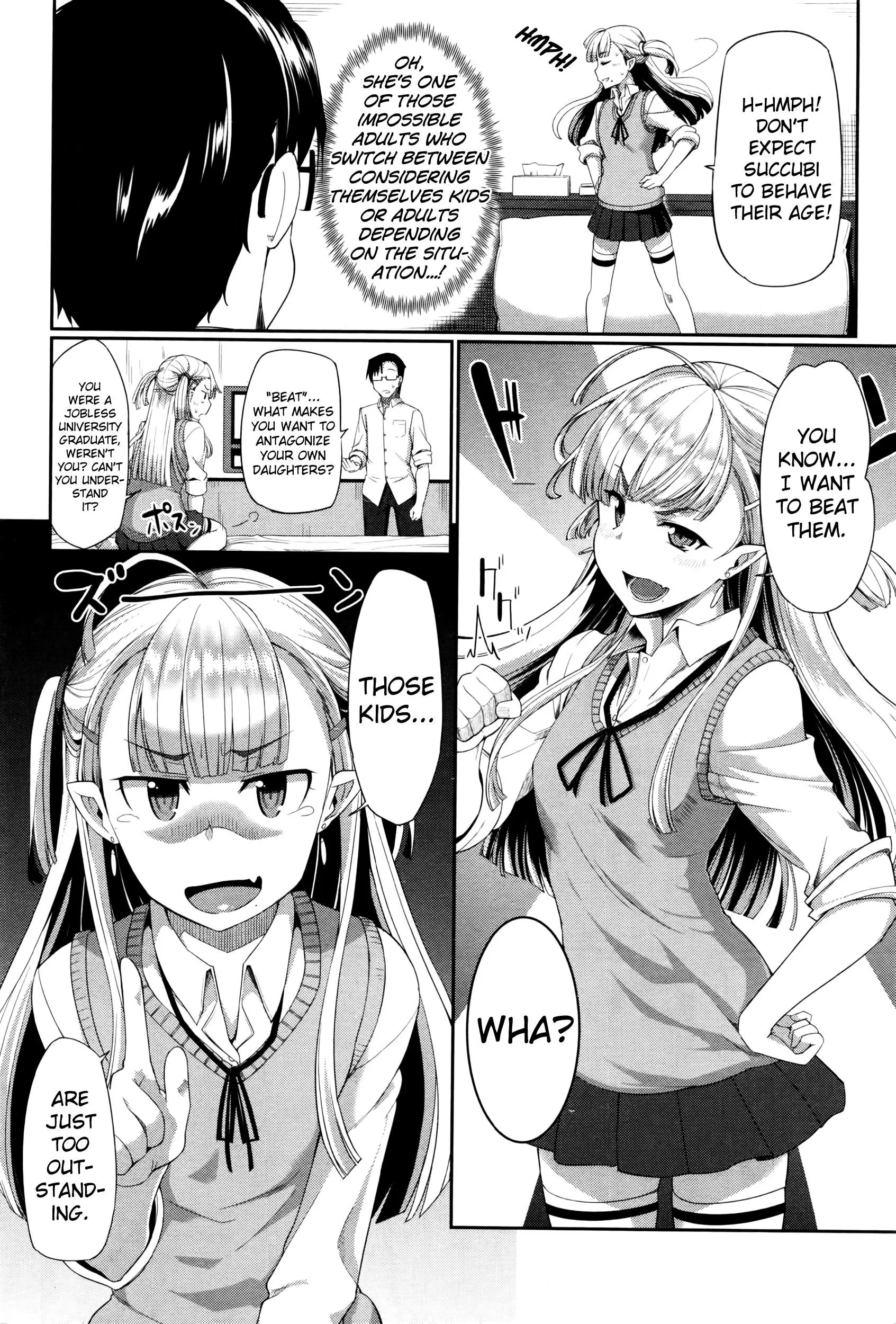 Masato, Ayano, and Tomoe in a succubi seduction threesome with ahegao and double blowjob