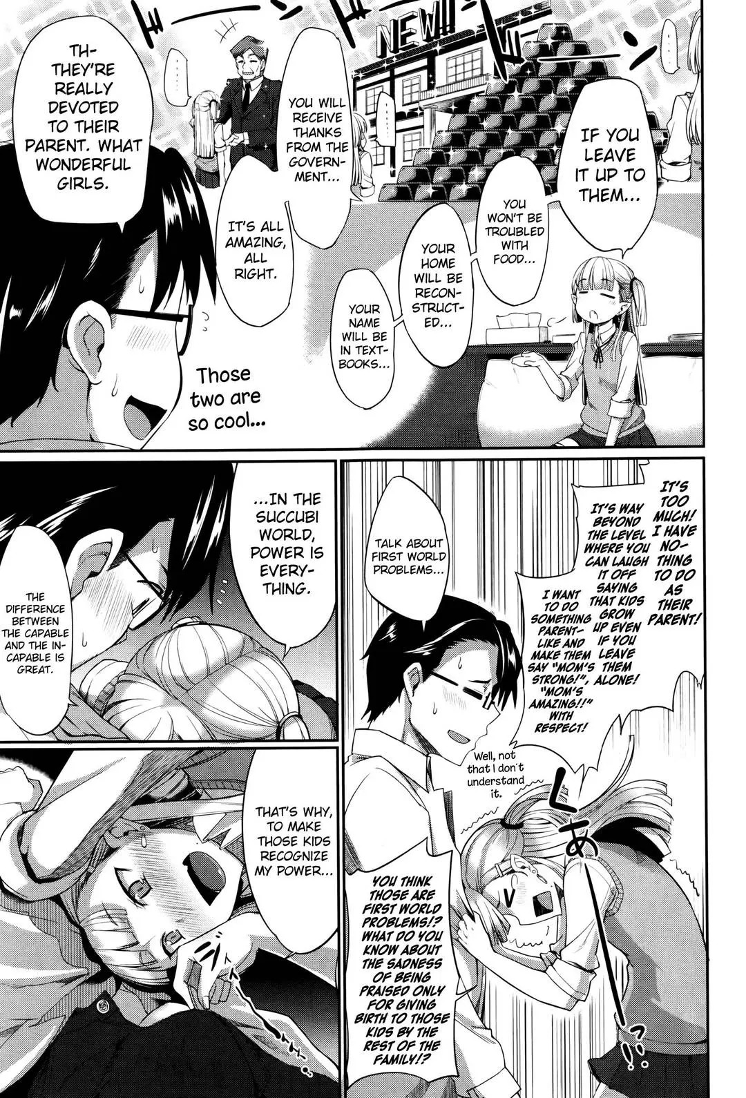Masato, Ayano, and Tomoe in a succubi seduction threesome with ahegao and double blowjob