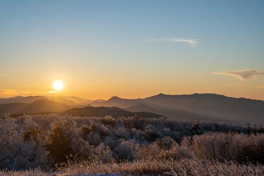 Sunset at the Beauty Spot in Unicoi County, Tenn.
