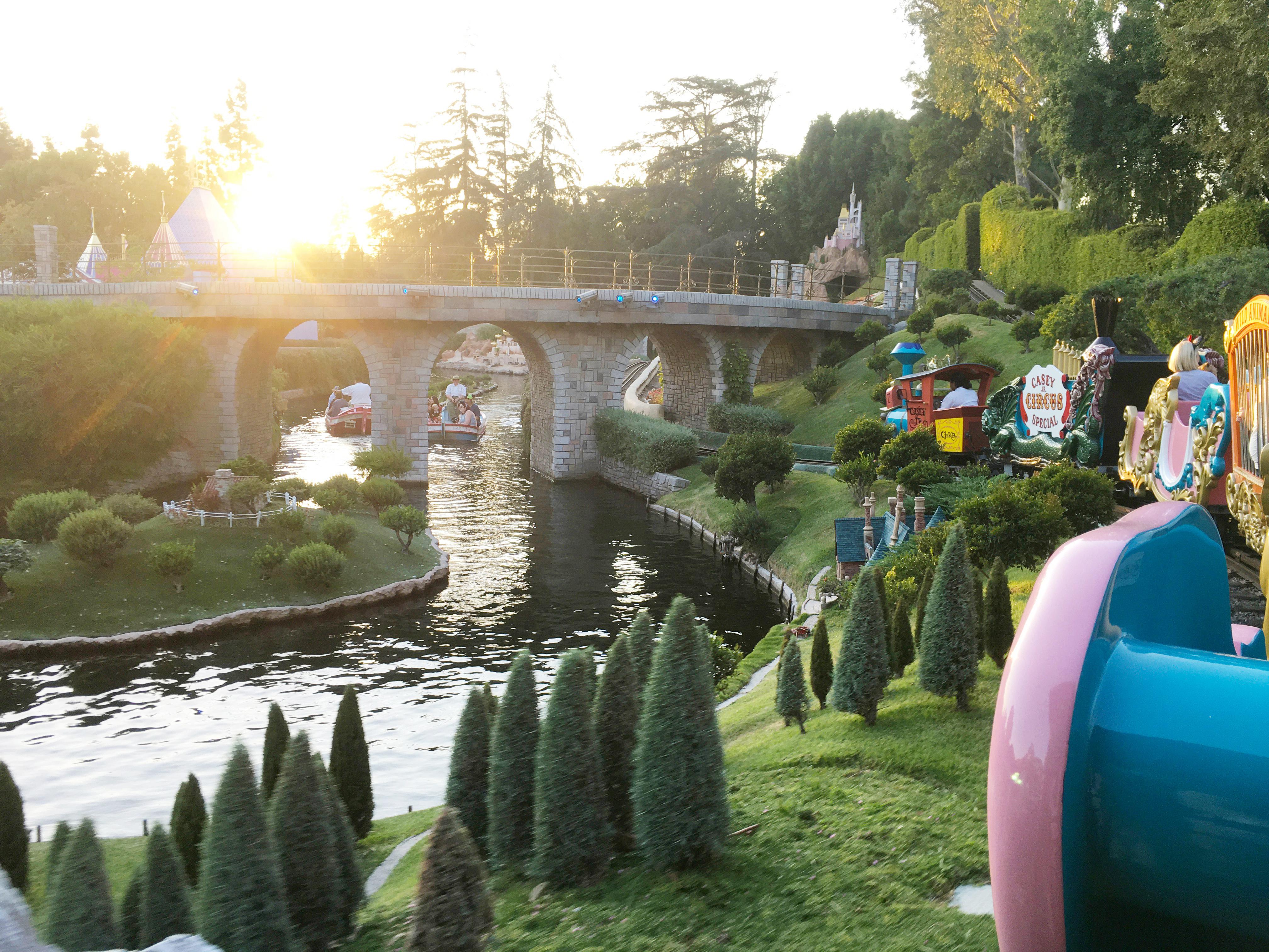 Sunset is a lovely time for a Casey Jr train ride | Scrolller