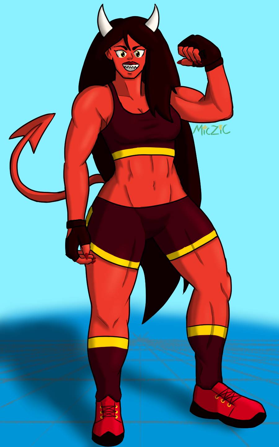 Strong Oc Tall Strong Devil Girl OC | Scrolller