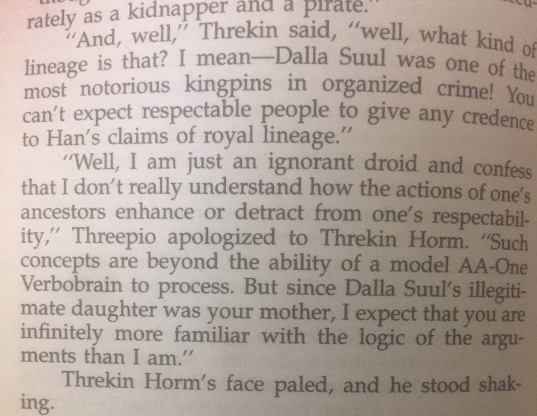 Tbt to when C3PO ended a man’s career with a yo mama joke