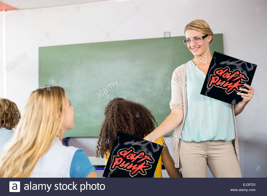 Teacher handing out Homework