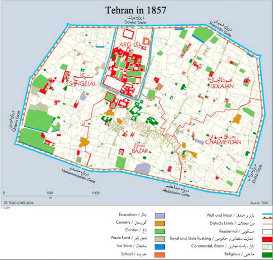 Tehran Map (1857)