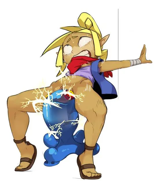 Tetra from The Legend of Zelda in various hentai and rule 34 fan art scenes featuring nudity and tentacles