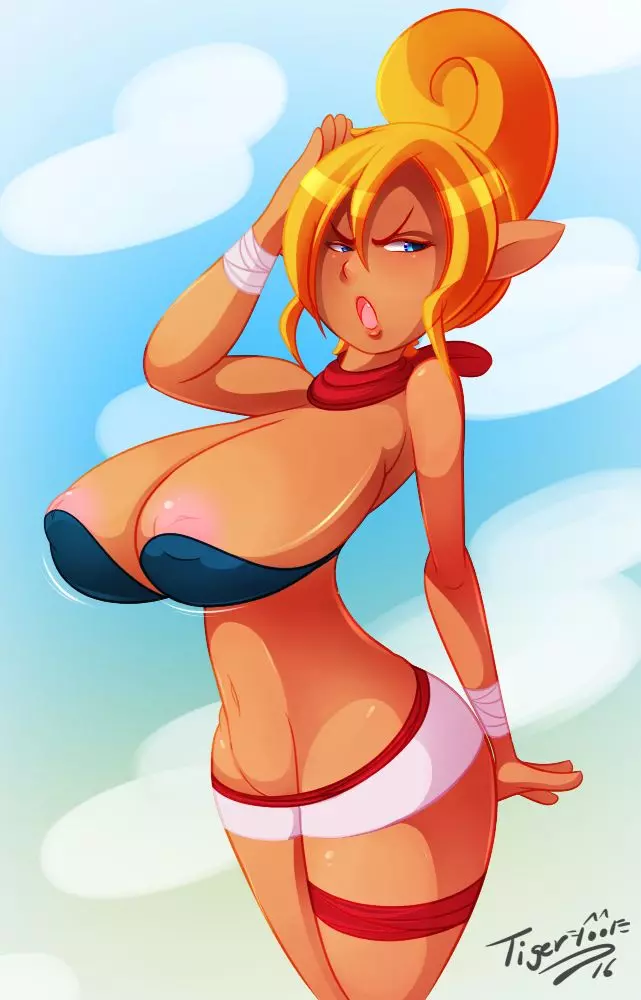 Tetra from The Legend of Zelda in various hentai and rule 34 fan art scenes featuring nudity and tentacles
