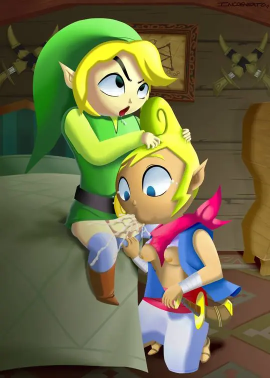 Tetra from The Legend of Zelda in various hentai and rule 34 fan art scenes featuring nudity and tentacles