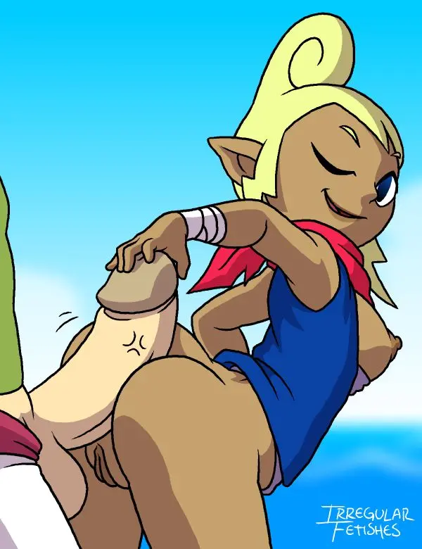 Tetra from The Legend of Zelda in various hentai and rule 34 fan art scenes featuring nudity and tentacles