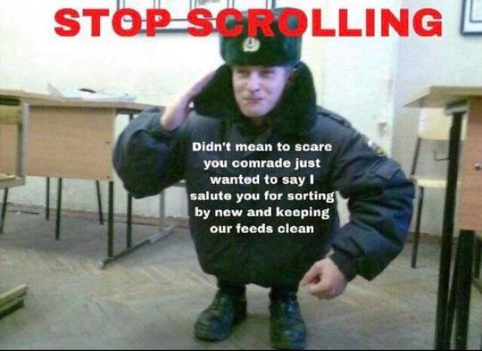 Thank you comrade.