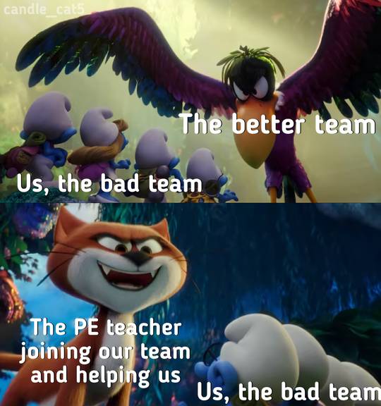 thanks, PE teacher