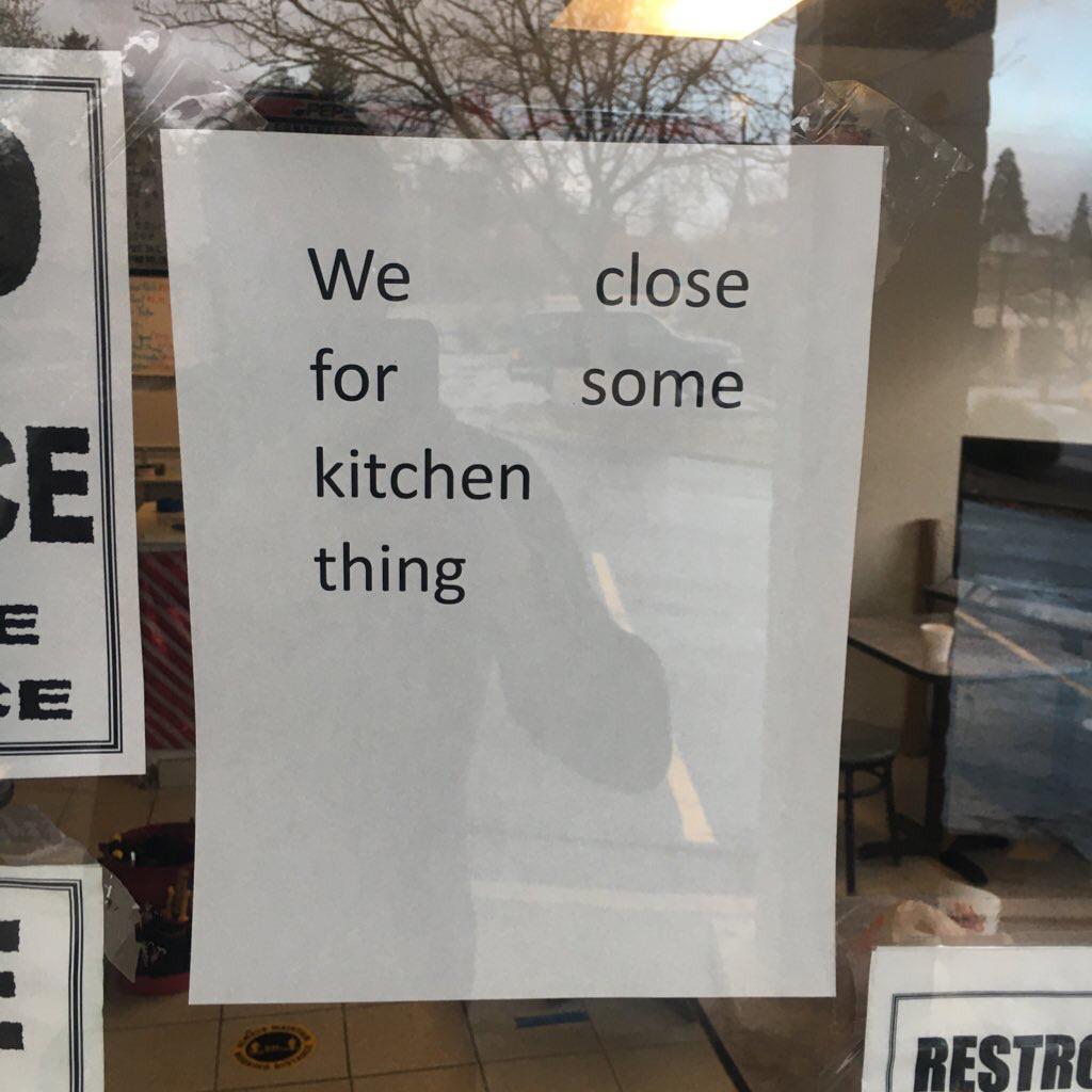 That damn kitchen thing