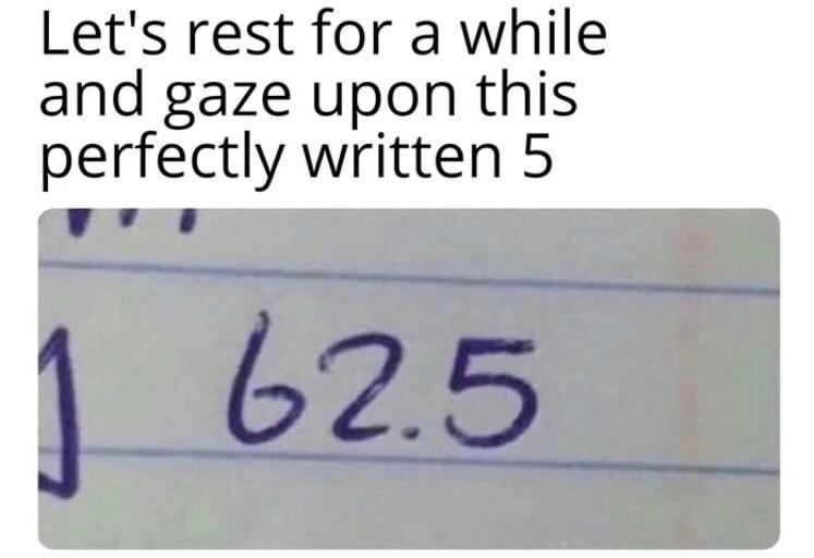 That perfect 5