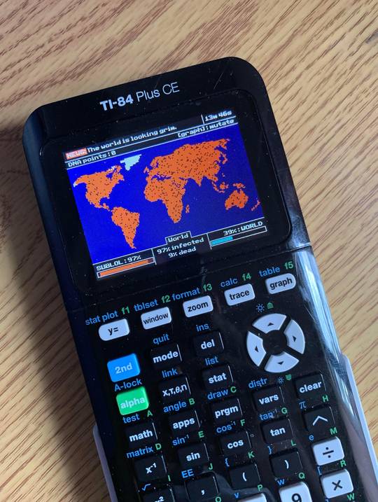 That time plauge inc was programmed to a calculator!