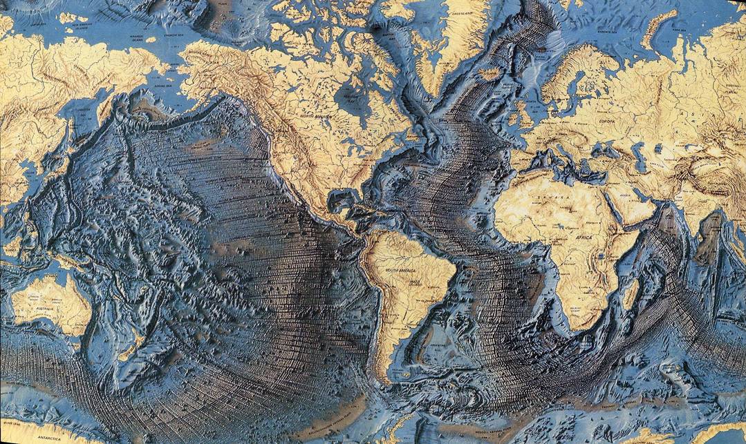 The 1977 World Ocean Floor Map