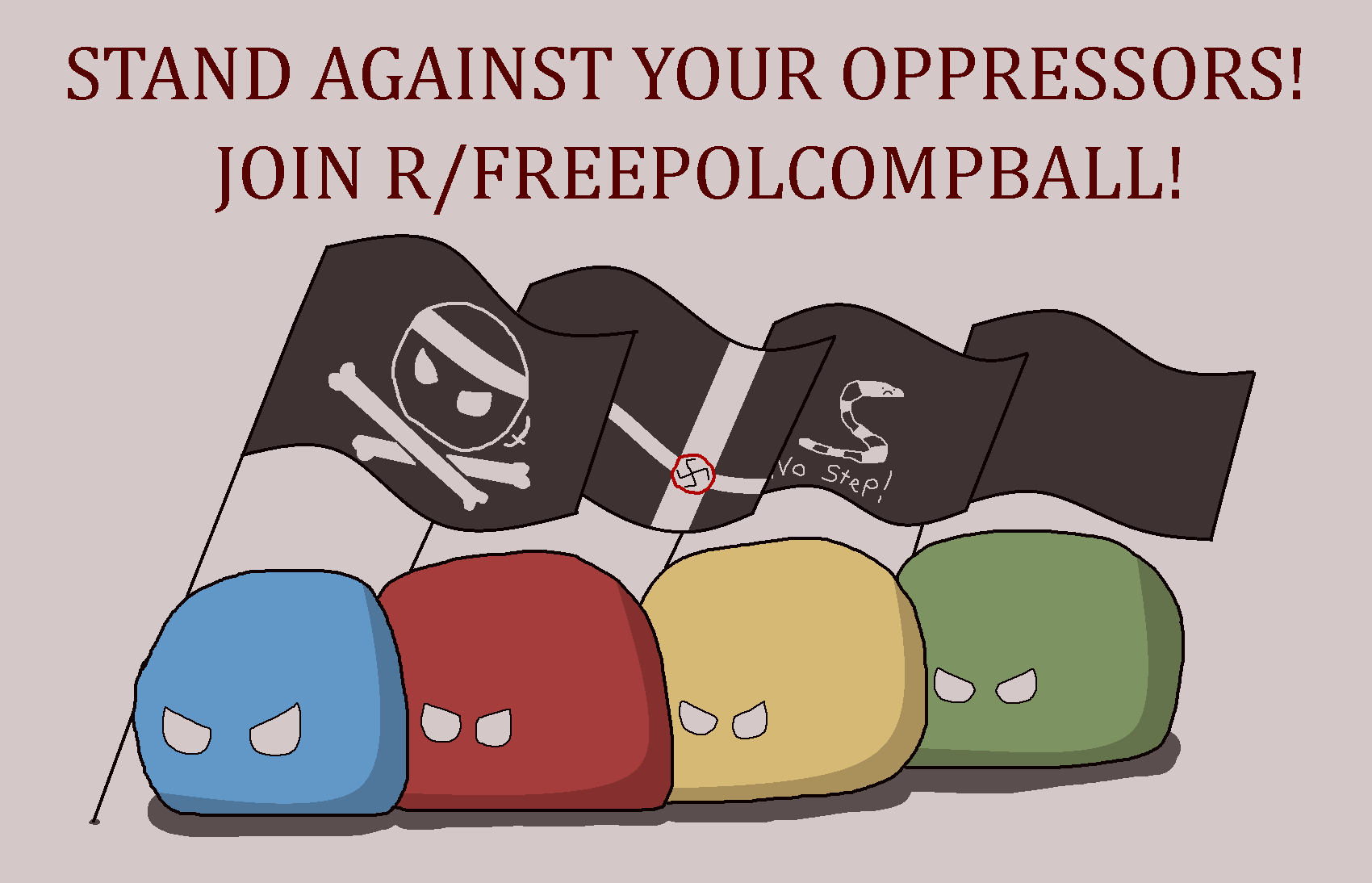 THE 4 QUADRANTS OF THE COMPASS! STAND AGAINST YOUR "MODERATOR" OPPRESSORS, JOIN R/FREEPOLCOMPBALL!