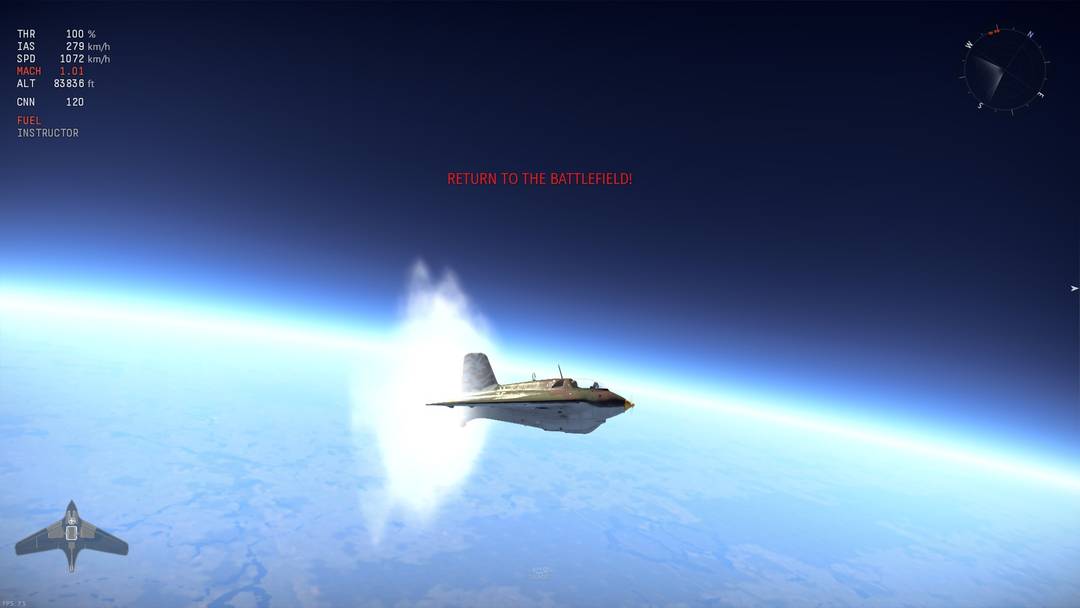 The actual first supersonic aircraft