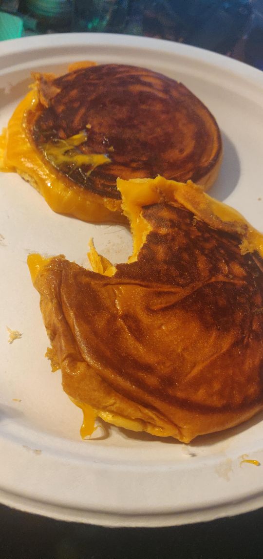 The Adam Ragusea smashed brioche grilled cheese