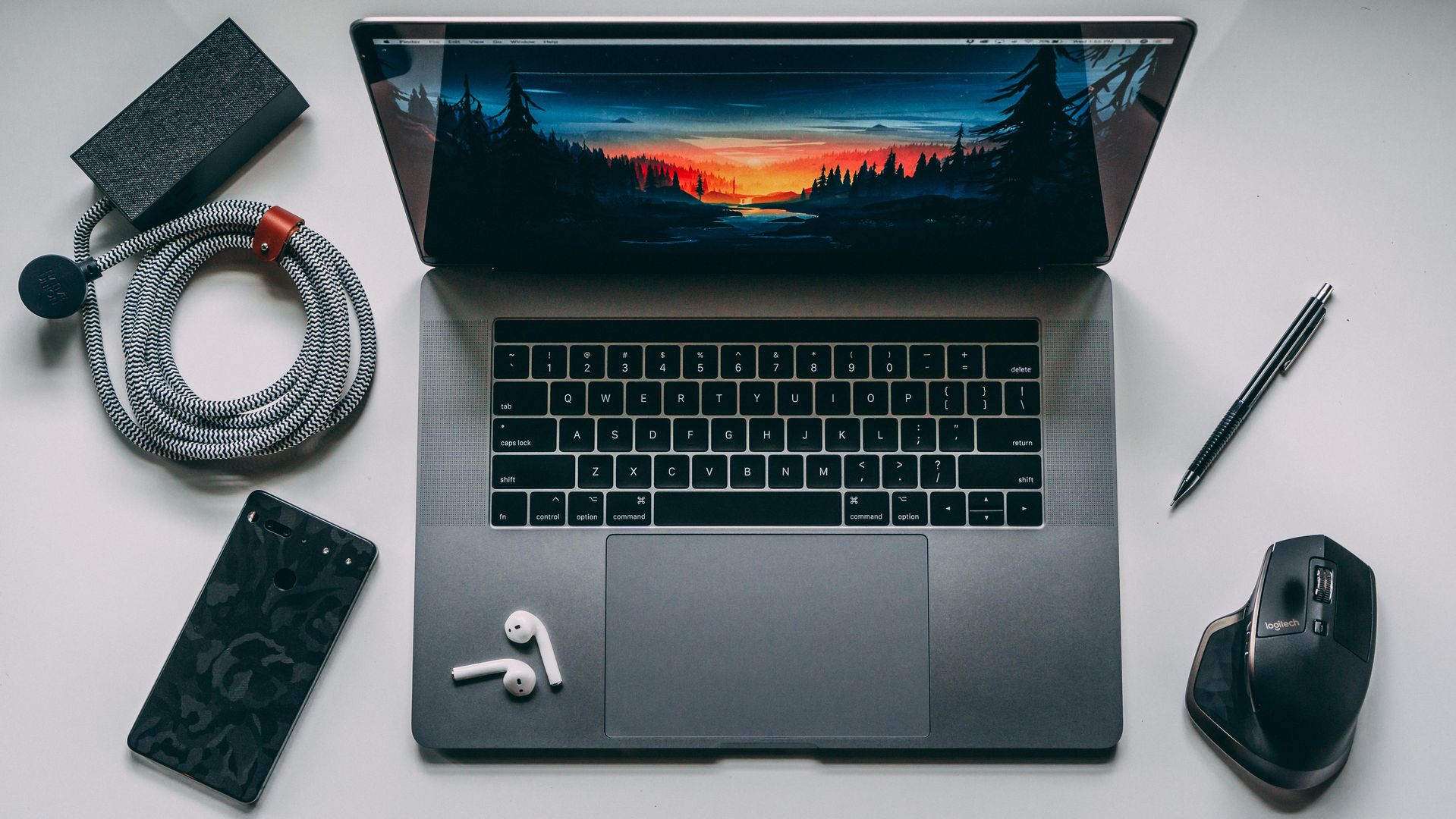 The away from the iMac setup