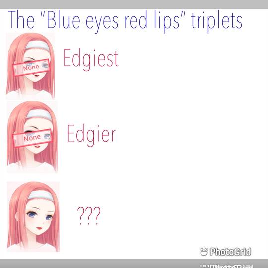 The “Blue Eyes Red Lips” Triplets