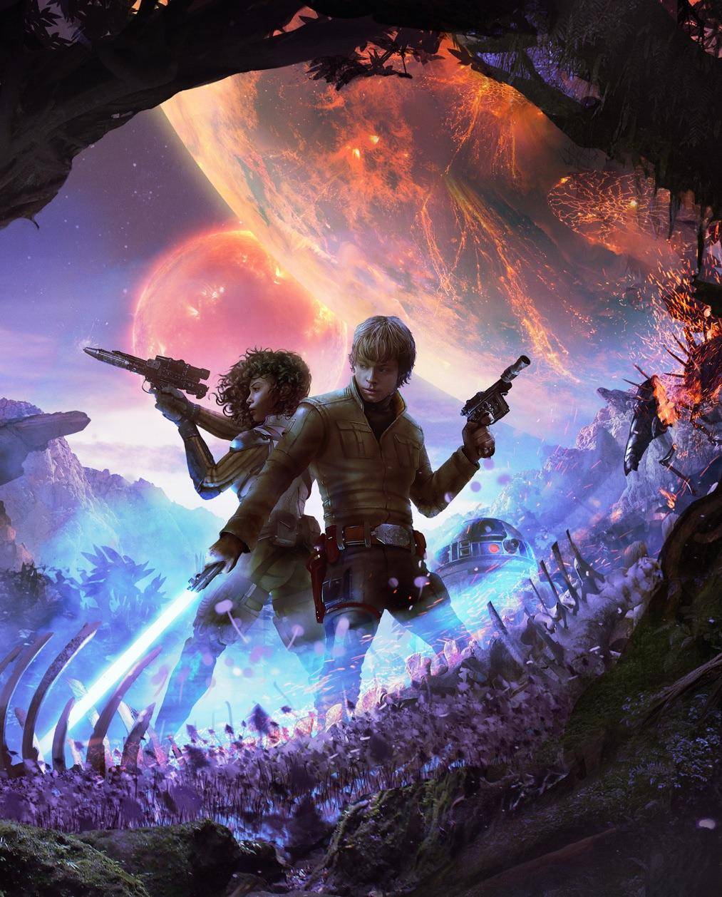 The Brazilian cover of Heir to the Jedi is one of my favorite piece of official Star Wars art.