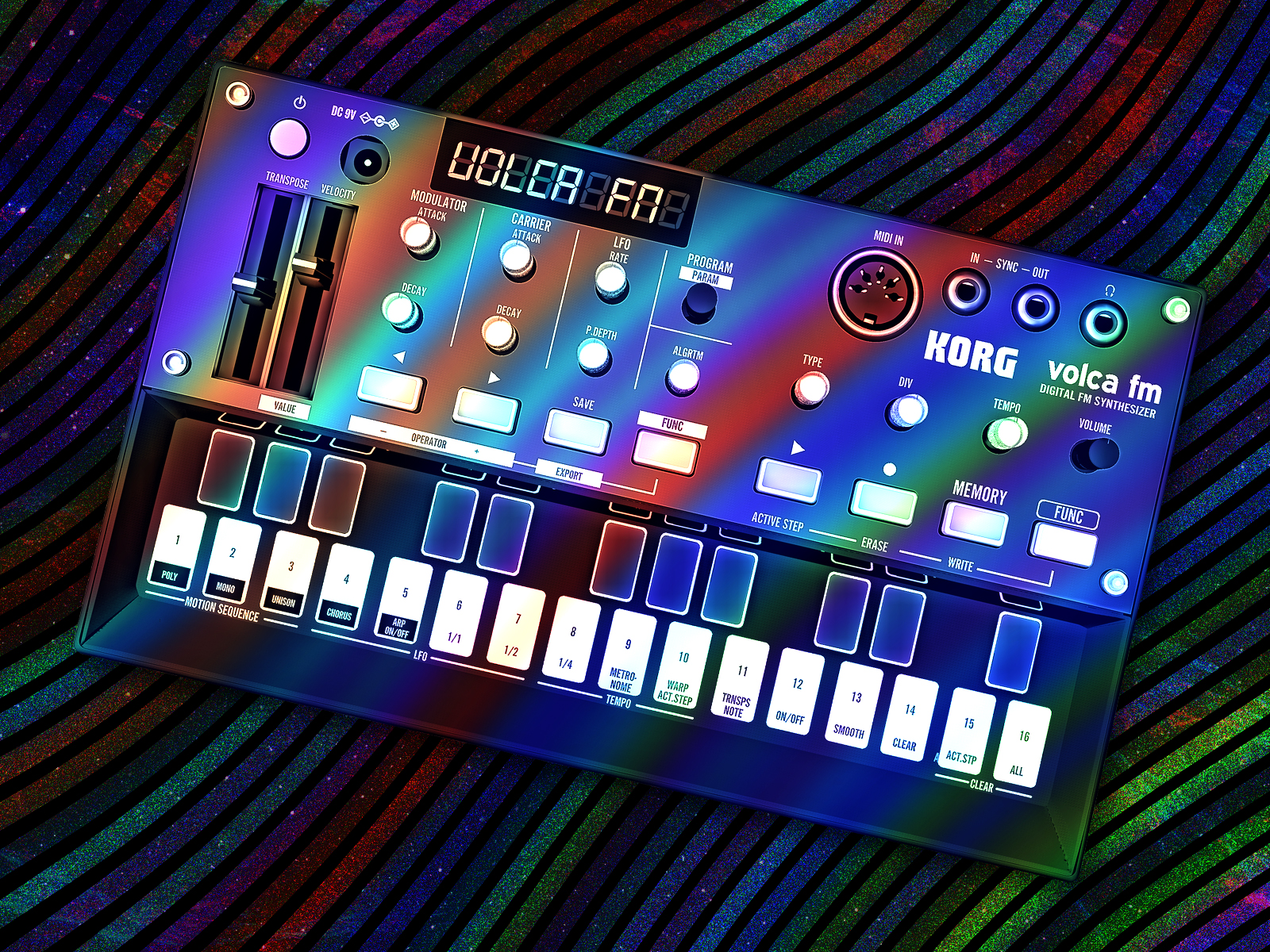 Volca Fm Custom The Cosmic FM - Some Volca FM art I made with 3D model and photoshop ...