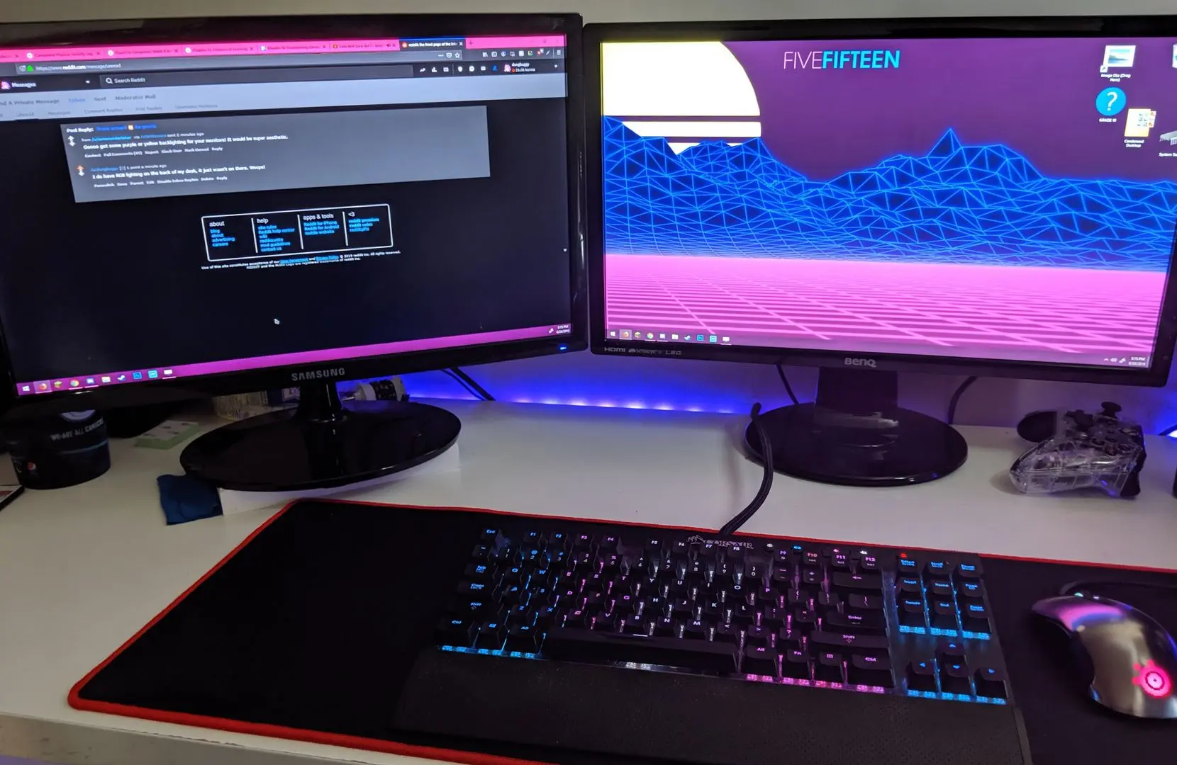 The drama died down, so here's a pic of my trans PC setup from a ...