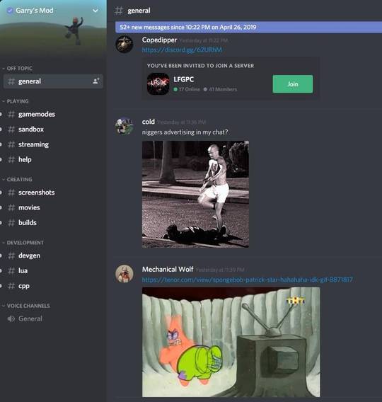 The Gmod Official Discord is a cursed place