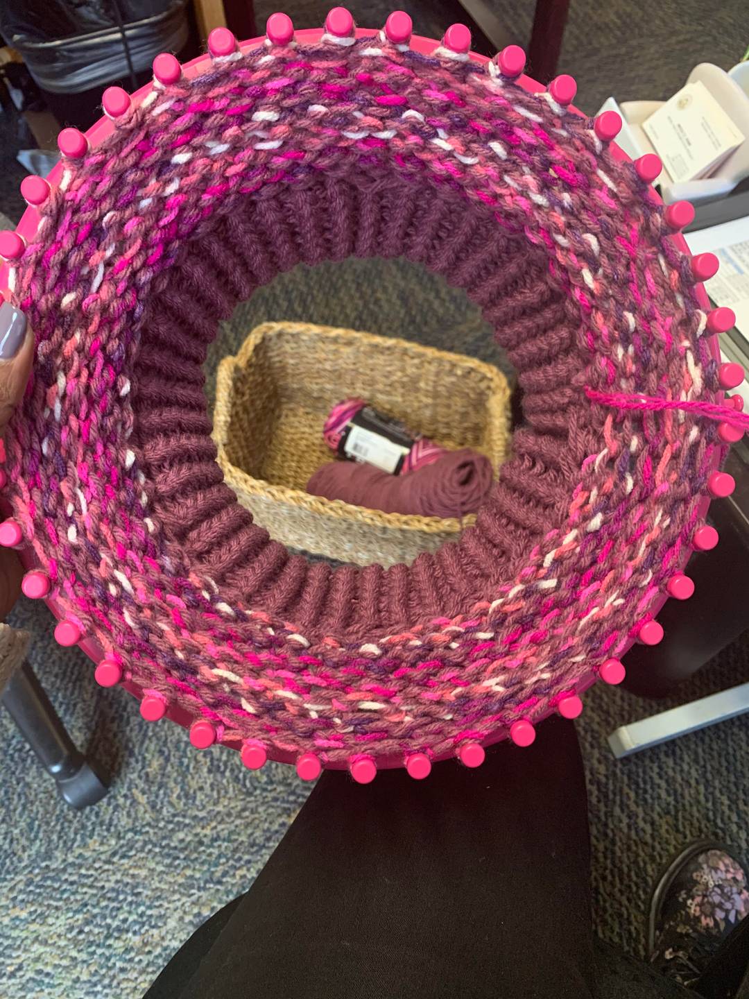 The inside of a loom. Oh so satisfying 🤤
