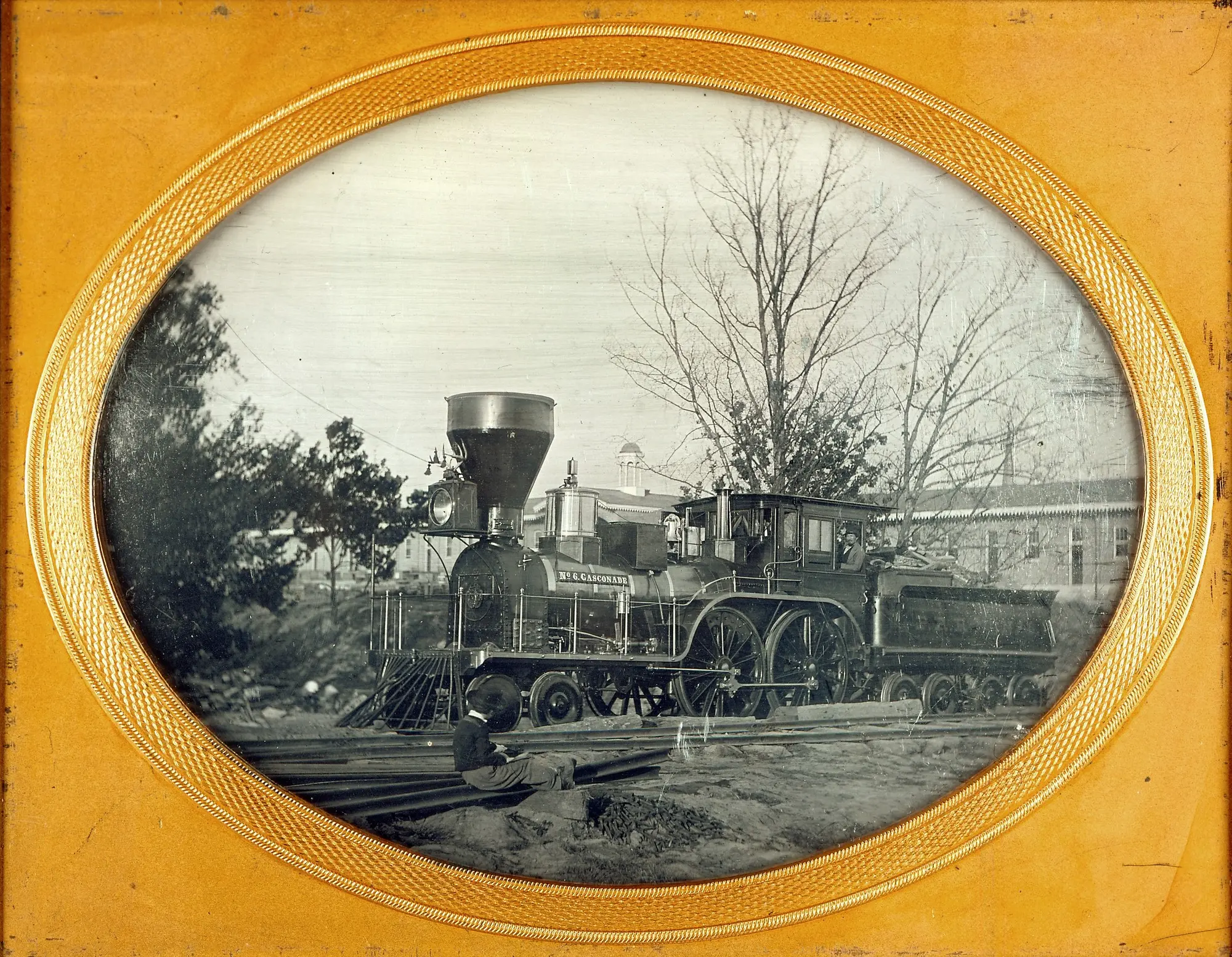 The locomotive Gasconade, which operated on the Pacific Railroad ...
