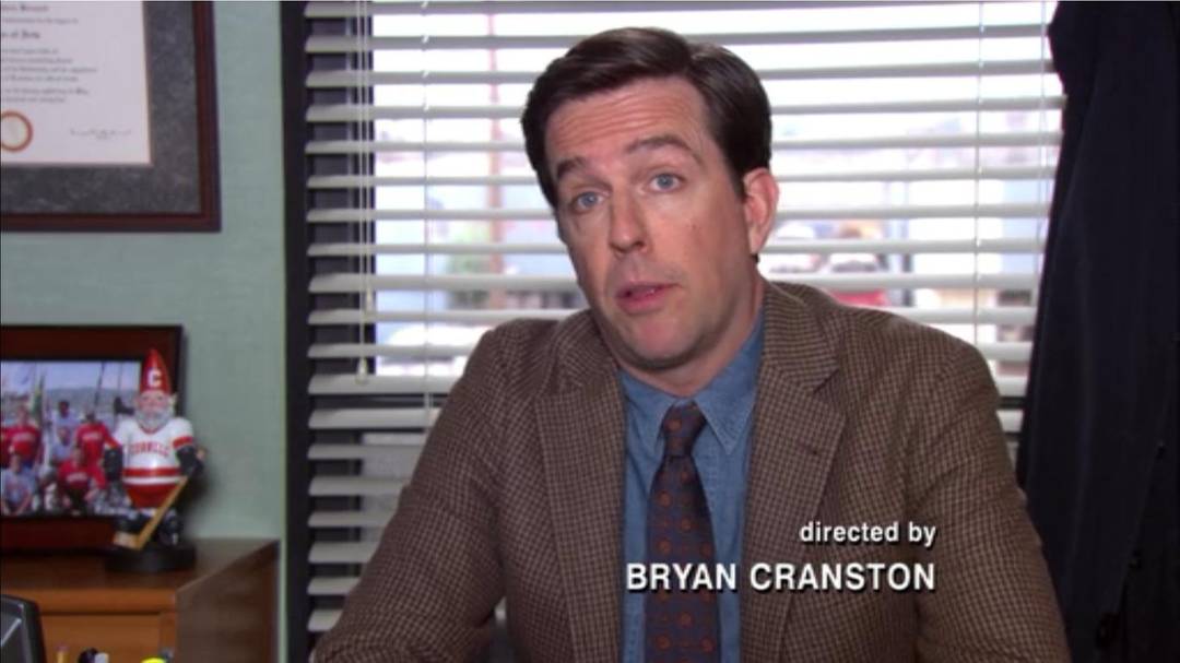 The Office Season.9 Episode.4 is directed by Bryan Cranston