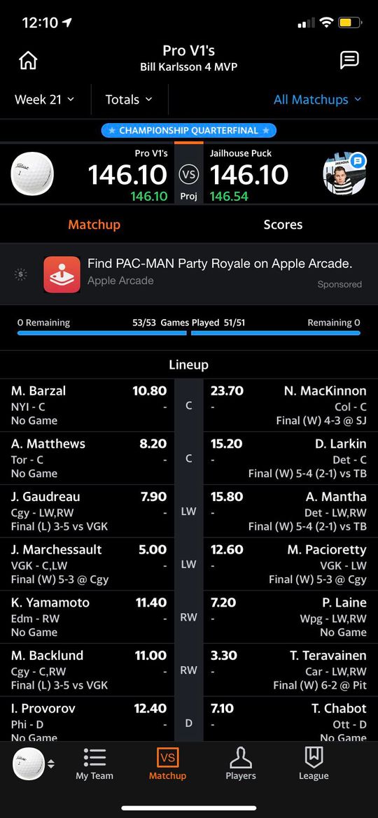 The Rare Tie! With stat correction
