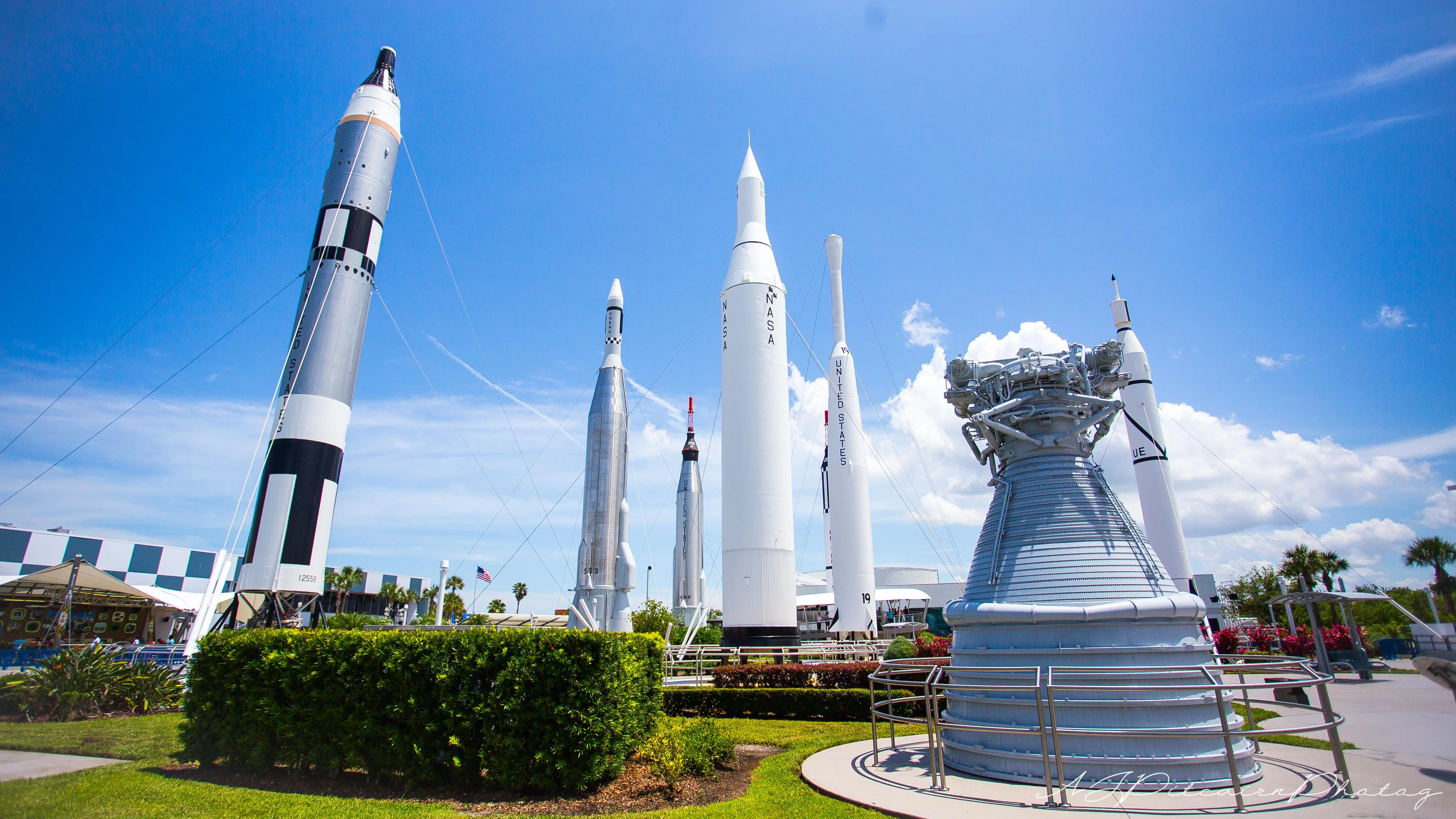 The rocket garden. Home of all things powerful. KSCVC [5472x3078][OC ...
