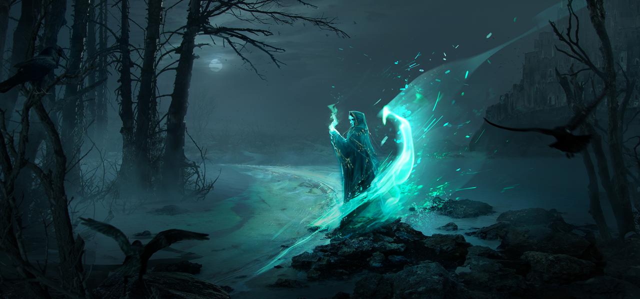 'The Sorceress' by Santa Norvaisaite, aka nFatin