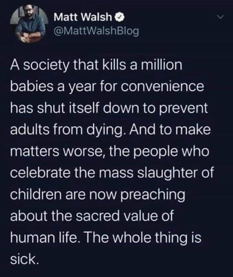 The whole thing is sick...