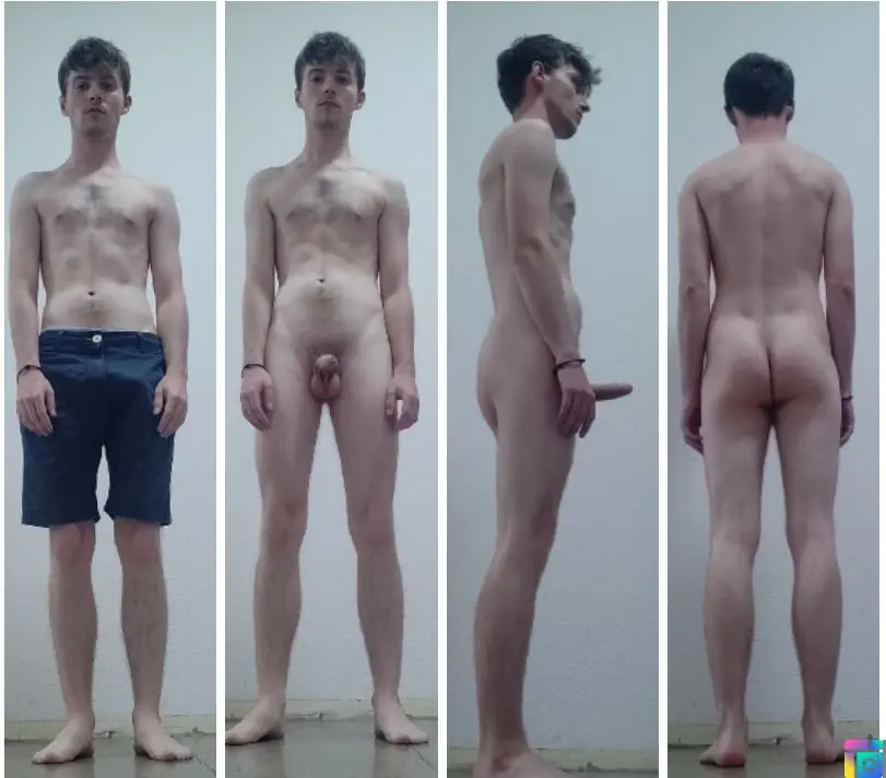 This Bro obeyed well- stripped naked for everyone to see.