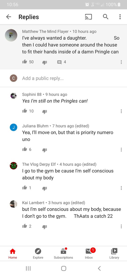 This comment section on youtube